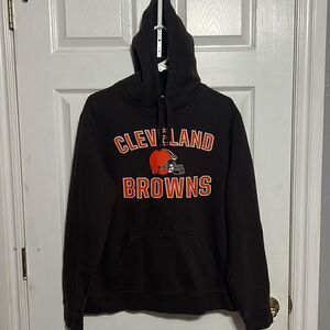 🔥🔥 CLEVELAND BROWNS NFL Hoodie Sweatshirt - EXCELLENT Condition - Men Sz Lg